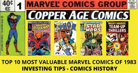 Copper Age Marvel Comics 1983 Top 10 Key Issues By Terry Hoknes Cbsi