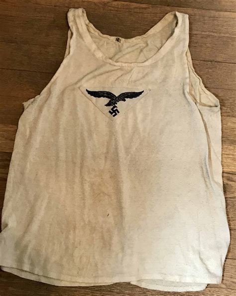 Original Wwii German Luftwaffe Airforce Sports Shirt Sporthemd