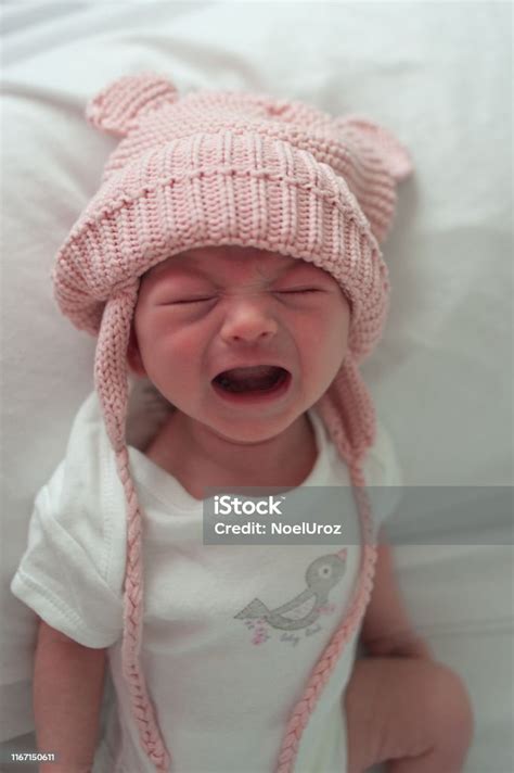 Newborn Baby Crying At Camera Stock Photo Download Image Now Baby