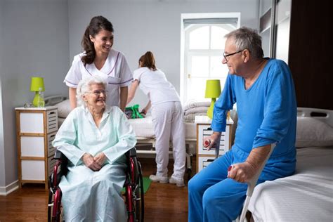 Life Of Elderly People At Nursing Home Stock Image Image Of Elder