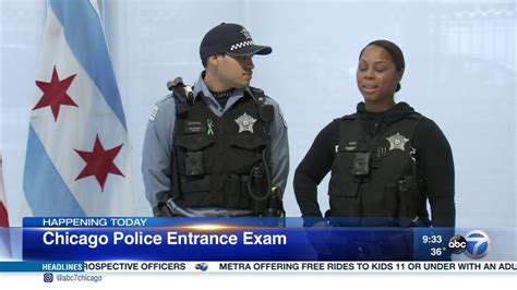 chicago police applicants taking entry exam saturday youtube