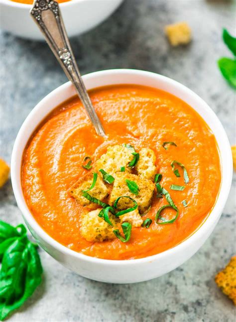 Easy Roasted Carrot Tomato Soup A Simple Ultra Healthy And