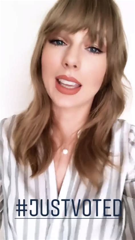 Taylor Swift Celebrities Voting In The 2018 Midterm Elections