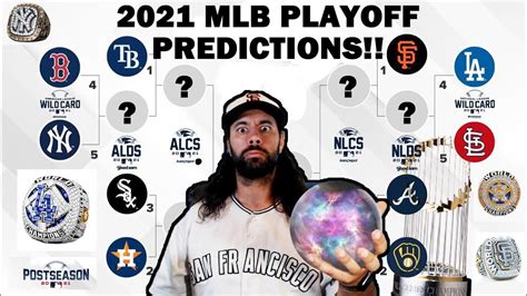 2021 MLB PLAYOFF Predictions Wild Card LDS LCS WORLD SERIES