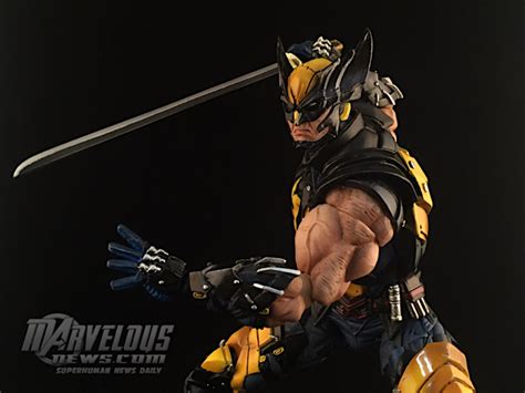 Play Arts Kai Marvel Variant Wolverine Figure Video Review And Image Gallery