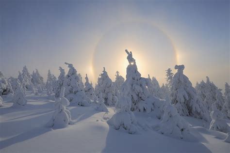 Sundogs A Beautiful Halo Of Light Luz Inverno Fotos