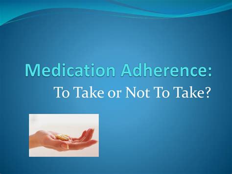 Ppt Medication Adherence Powerpoint Presentation Free Download Id