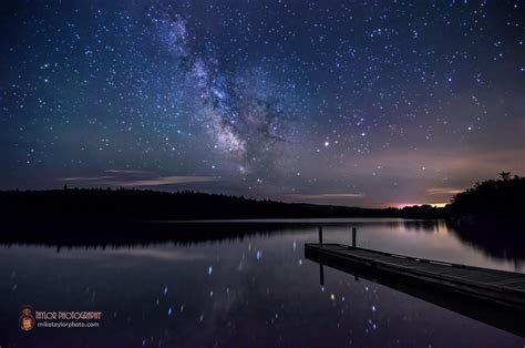 Milky Way Over Boat Launch At Lake St George Maine On Earthsky