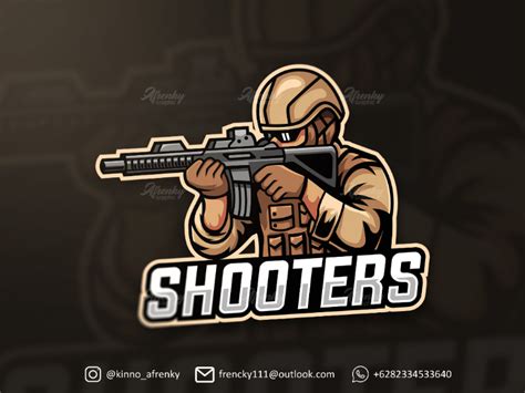 Shooters Premade Mascot Logo Gaming Team Illustration Esportlogo