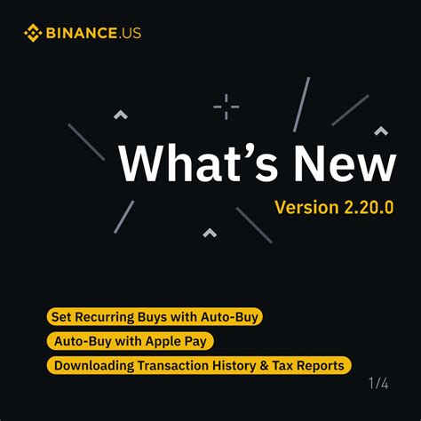 Binanceus Mobile App Release Version 2200 Whats New Rbinanceus