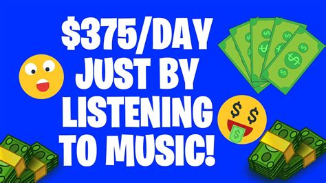 Make 375 Per Day Listening To Music 2022 Earn Money Listening To