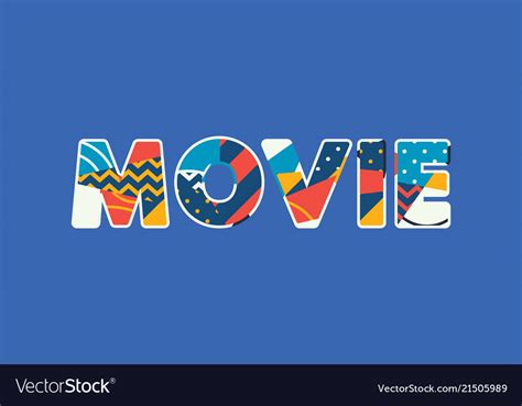 Movie Concept Word Art Royalty Free Vector Image