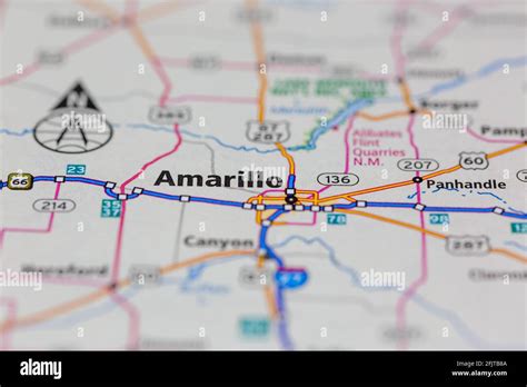 Amarillo Texas On A Map Hi Res Stock Photography And Images Alamy