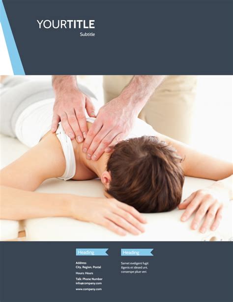 Chiropractor And Massage Therapist Flyer Template