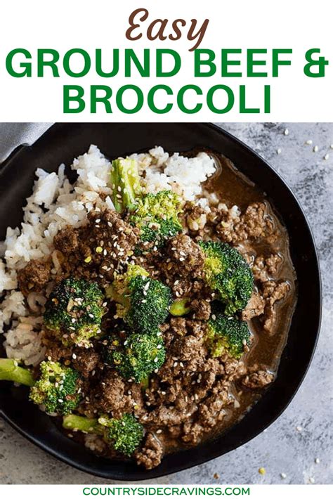This Easy Ground Beef And Broccoli Is A Super Quick Meal Thats Full Of