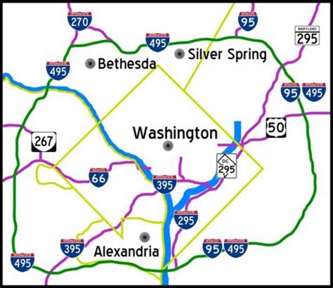 Free Images Capital Beltway Map Png