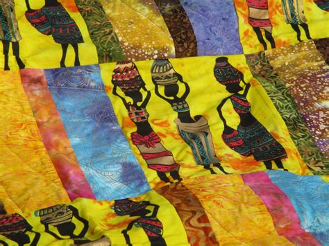 African Quilt African Quilts Handmade Quilt Kwanzaa Quilt