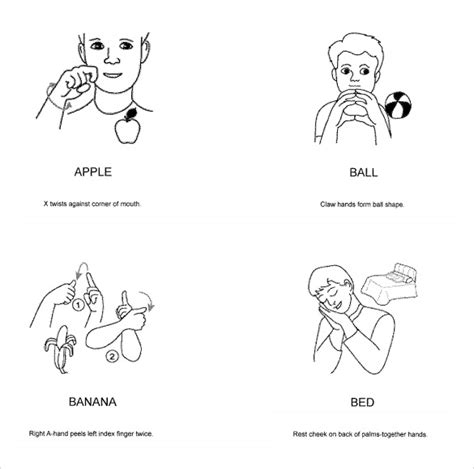 Free 6 Sample Baby Sign Language Chart Templates In Pdf