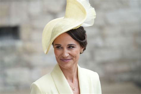 Pippa Middleton Takes A Style Note From Sister Kate Middleton In Yellow Dress For King Charles