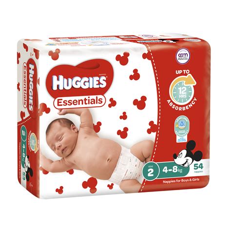 Buy Huggies Essentials Nappies Bulk Size 2 Infant 54 At Mighty Ape