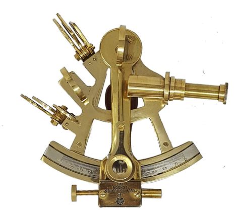 Brass Nautical Vintage Sextant Replica In Wooden Box 4 Inches नौटिकल सेक्स्टेंट Meenakshi