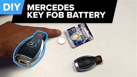 Most fob batteries for keyless remotes are sold at hardware stores even big box retailers like target, walmart and others. Mercedes Key Fob Battery Replacement EASY DIY - How To ...