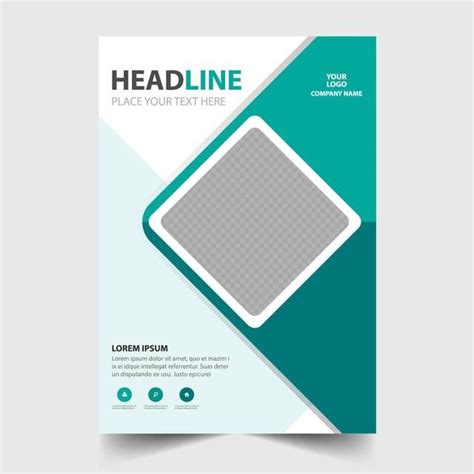 Green Annual Report Cover Flyer Template | Annual report covers, Flyer template, Annual report