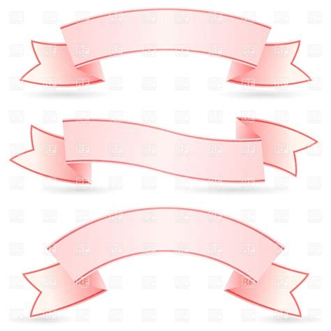 15 Clip Art Banner Vector Free Download Images Pink Ribbon Banner