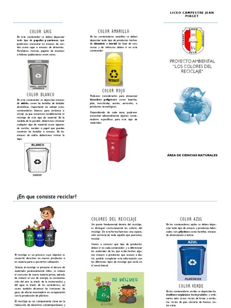 Proyecto De Reciclaje Reciclaje Residuos