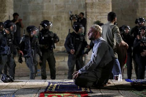In Pictures Israeli Forces Storm Al Aqsa Mosque On Last Friday Of Ramadan Middle East Eye