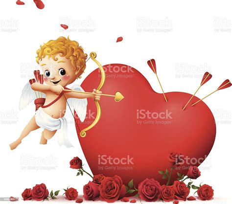Cupid Heart Arrows Stock Illustration Download Image Now Angel