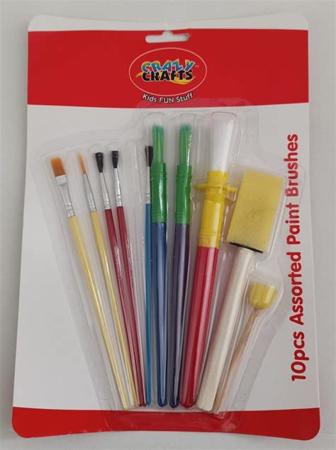 Assorted Paint Brushes 10pc
