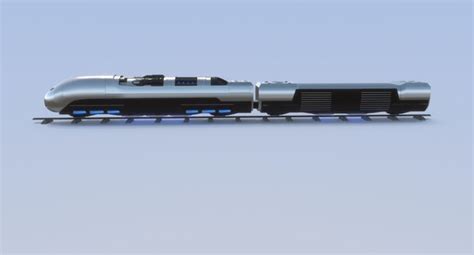 Sci Fi Hover Train 3d Model