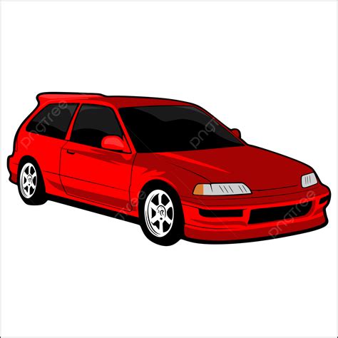 Jdm Car Png Image Car Red Jdm Style Illustration Free Vector And Png
