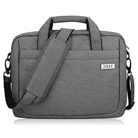 13 14 Inch Black Grey Laptop Bag Zikee Water Resistant 360° Shock