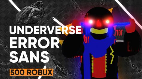 Roblox Sans Aus Fight Underverse Error Sans Youtube
