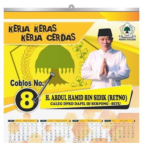 Kalender Kartu Nama And Stiker Caleg Creative Idea Indonesia