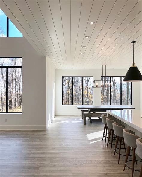 A House We Built On Instagram The Shiplap Ceiling Over Our Kitchen