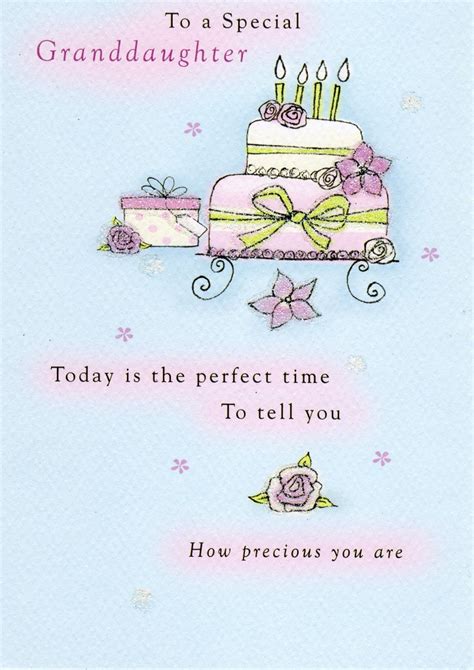 Special Granddaughter Birthday Greeting Card Cards Love Kates