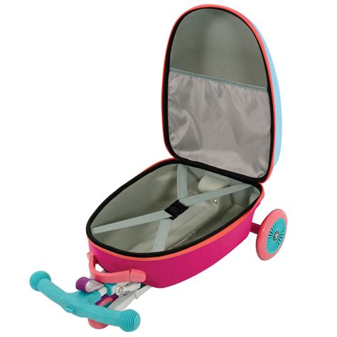 Scootin Suitcase 3 In 1 Scooter Carry Case Travel Luggage Kids 100