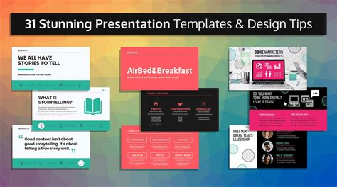 33 Stunning Presentation Templates And Design Tips Within Powerpoint Slides Design Templates For