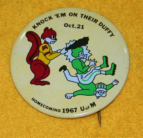University Of Minnesota Homecoming Buttons 1967