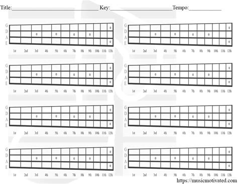 Guitar Chord Chart Blank Printable Sheet And Chords Collection Images