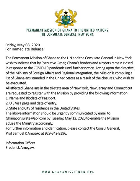 Consulate General Of Ghana In New York News