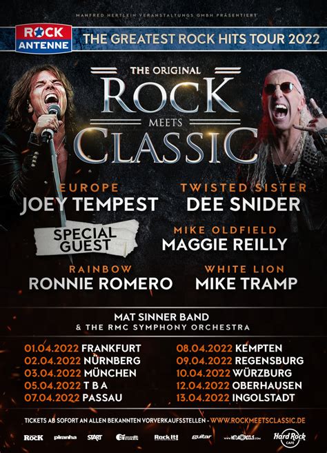 Rock Meets Classic The Greatest Rock Hits Tour 2022 Metal De