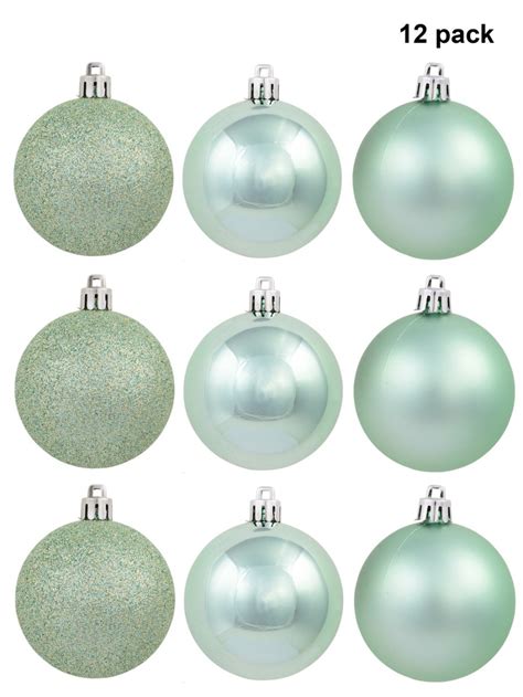 Mint Green Matte Glitter And Shiny Baubles 12 X 60mm Product Archive