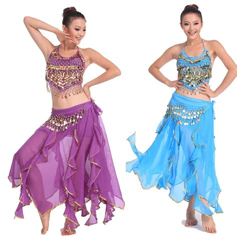 3pcs Set Egypt Performance Belly Dance Costume Woman Indian Triba Gypsy Costume Woman Bellydance