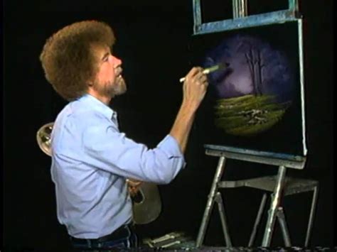 Bob Ross The Joy Of Painting A Thin Paint Will Stick To A Thick Paint Youtube