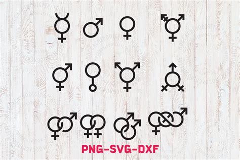 Sex Symbole Bundle Gender Symbole Svg Transgender Pride Etsy Österreich