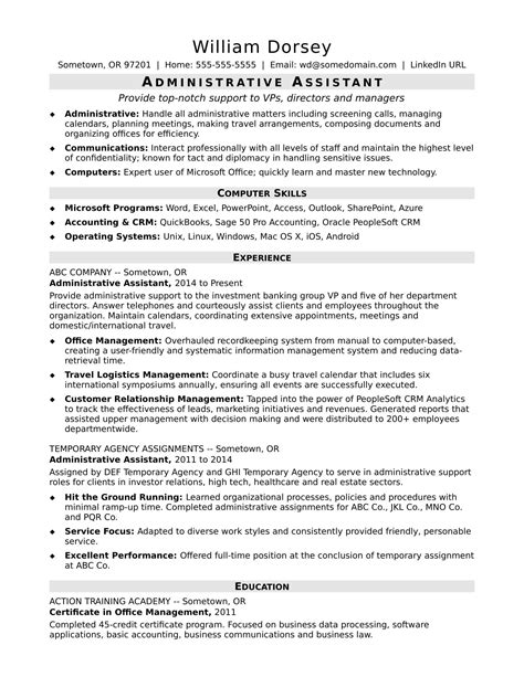 38 Resume Career Summary Examples Administrative That You Should Know